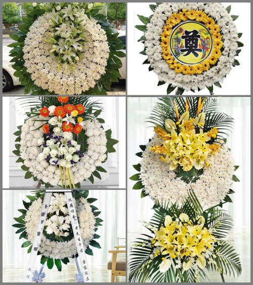 福建福州长乐市鹤上镇莲花村花圈速递